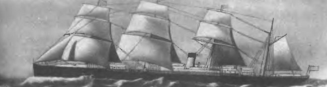 Один из первых пароходов компании 'Уайт Стар' Болтик