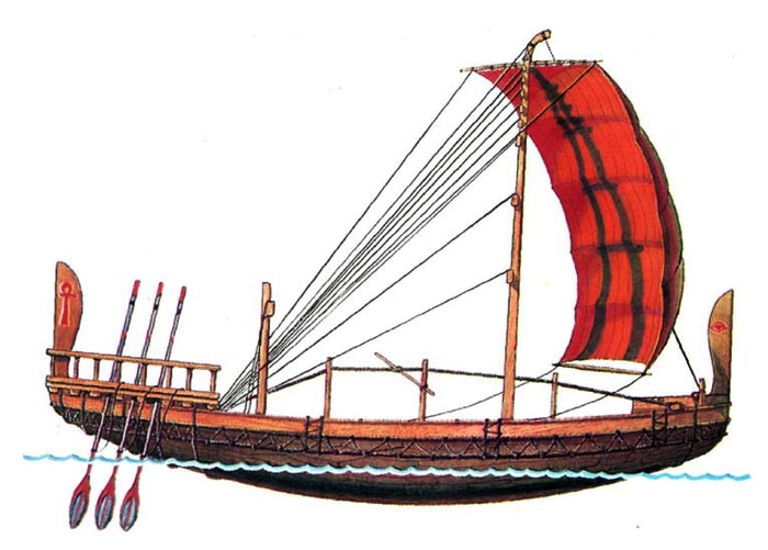 Египетский торговый корабль